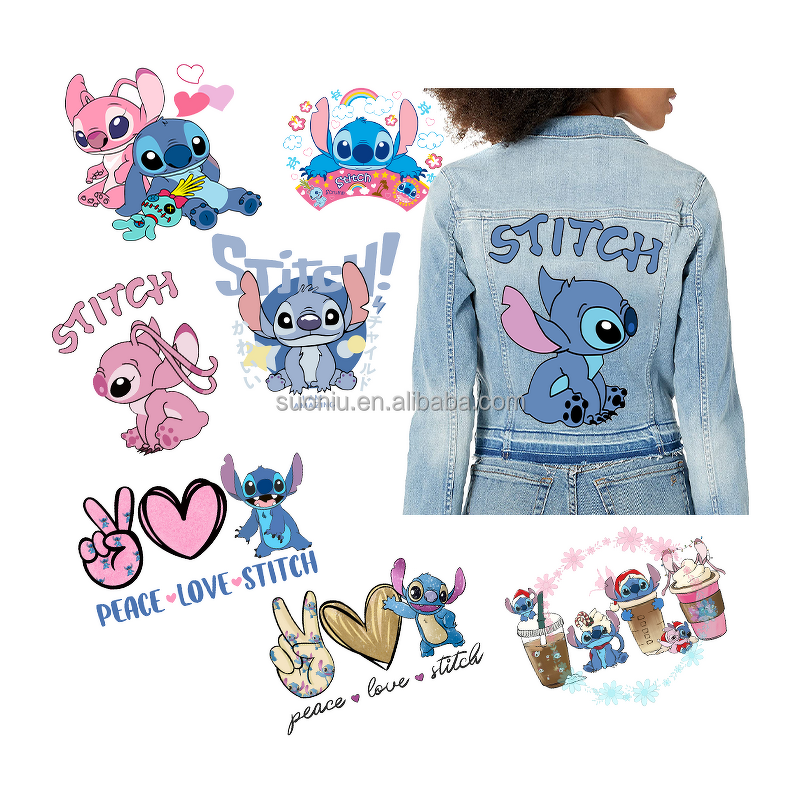 Tshirt Stickers Manufacturer - 2025 Cartoon New Design Iron-on Labels