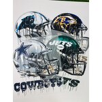 DTF Printing Factory - NFL Designs Plastisol Heat Transfer