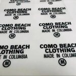 Neck Label Manufacturer - Customized Size T-shirt Adhesive Labels