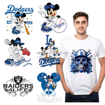 DTF Sticker Manufacturer - Wholesale Dodgers Baseball Logo