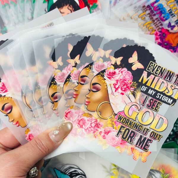 DTF Heat Transfer Factory - Black Girl Customization Logo Transfer