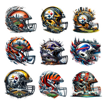 DTF Heat Transfer Manufacturer - NFL32 Team Cartoon Design