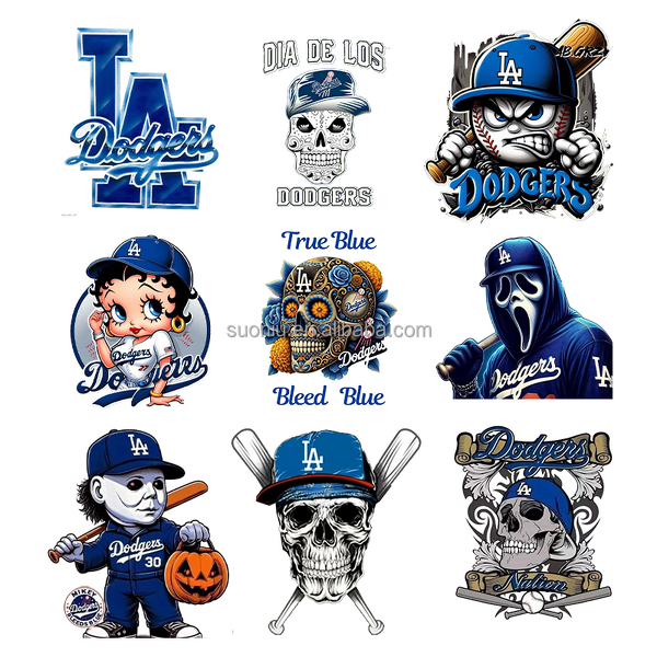 DTF Sticker Manufacturer - Wholesale Dodgers Baseball Logo