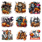 DTF Heat Transfer Sticker Manufacturer - Halloween Vinyl HTV Design
