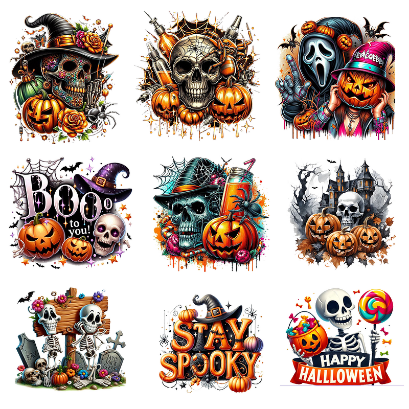 DTF Heat Transfer Sticker Manufacturer - Halloween Vinyl HTV Design