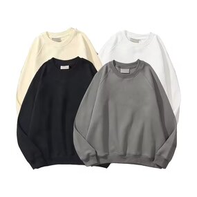 Sweater Factory - Wholesale Cotton Embroidery Terry Drop Shoulder Loose