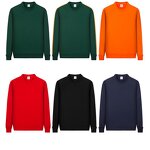 Sweater Factory - Wholesale Crewneck Plain Cotton Embroidered Sweater