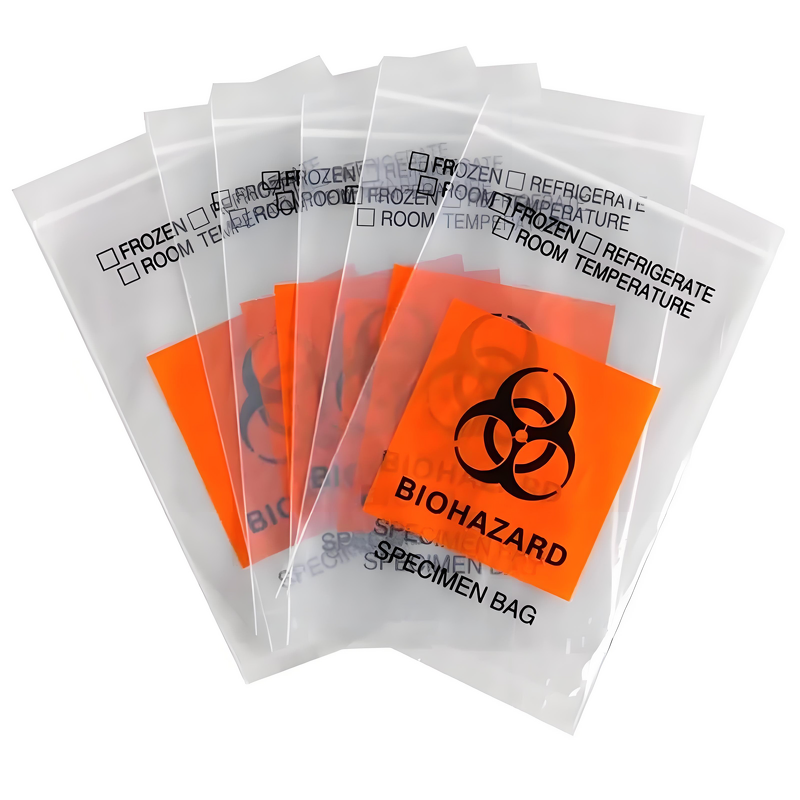 Biohazard Specimen Bag Factory - Custom Printed Transparent LDPE Bag