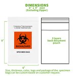 Biohazard Specimen Bag Manufacturer - Customized Lab Biodegradable Bag