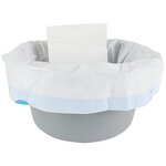 Potty Liner Factory - White Disposable Plastic Commode Liner