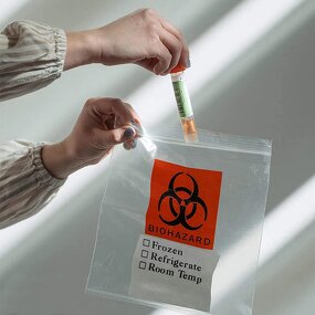 Specimen Transport Bag Factory - Custom Yellow Ziplock Security Bag