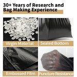 Trash Bag Manufacturer - Heavy Duty 60 Gal Industrial Black Bag