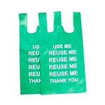 Vest Bag Manufacturer - Compostable Biodegradable Colored HDPE Bag