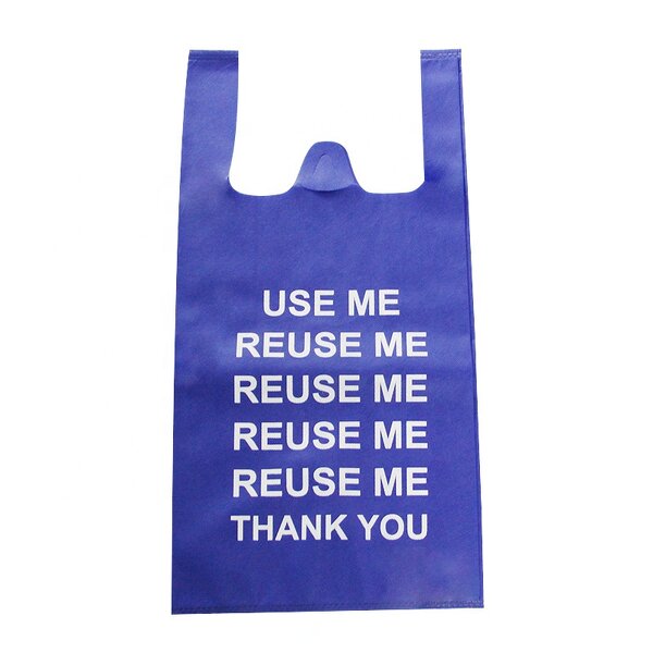 Nonwoven T-Shirt Bag Manufacturer - Medium Size Eco-Friendly Carry Bag