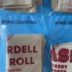 Counter Bag Manufacturer - Blue Sponge Two Compartments with Hanger