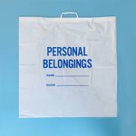 Patient Belonging Bag Factory - Disposable Rigid Snap Handle Bag