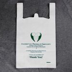 Shopping Bag Manufacturer - PE T Shirt Transparent Grocery Bag