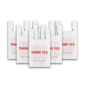 Vest Bag Factory - Custom Disposable Thank You T-shirt Bag