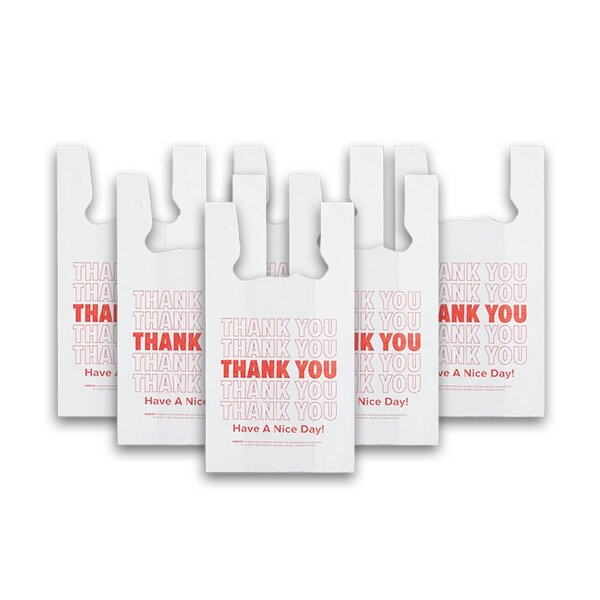 Vest Bag Factory - Custom Disposable Thank You T-shirt Bag