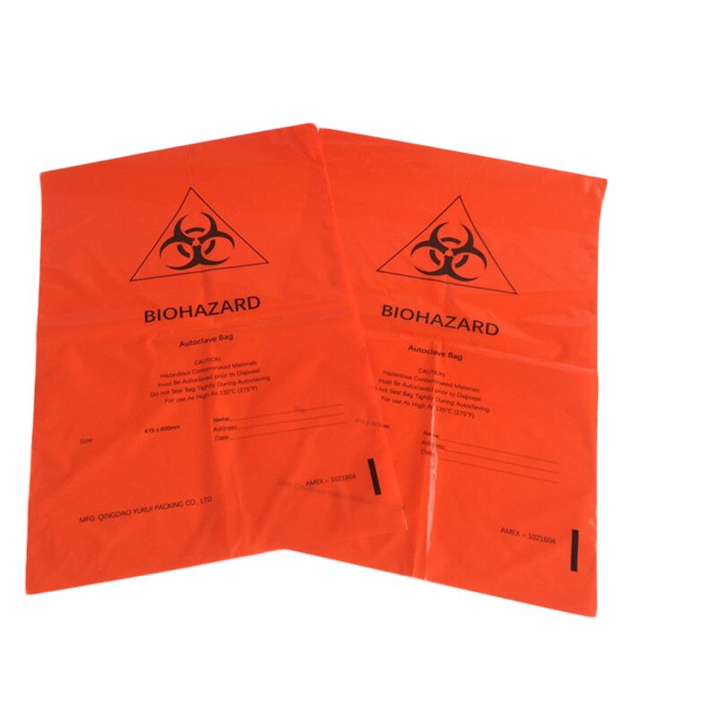 Autoclave Bag Manufacturer - Red Disposable 50 Micron PE Bag