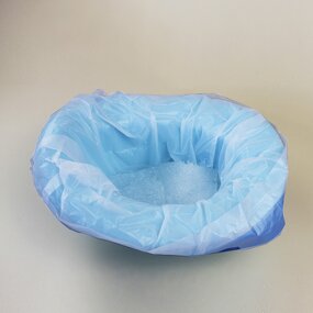 Commode Liner Bag Manufacturer - Drawstring Plastic with Absorbent Pad