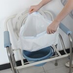 Commode Liner Bag Manufacturer - Drawstring Plastic with Absorbent Pad