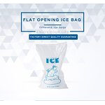 Plastic Ice Cube Bag Manufacturer - Customizable Disposable Blue Poly Bag