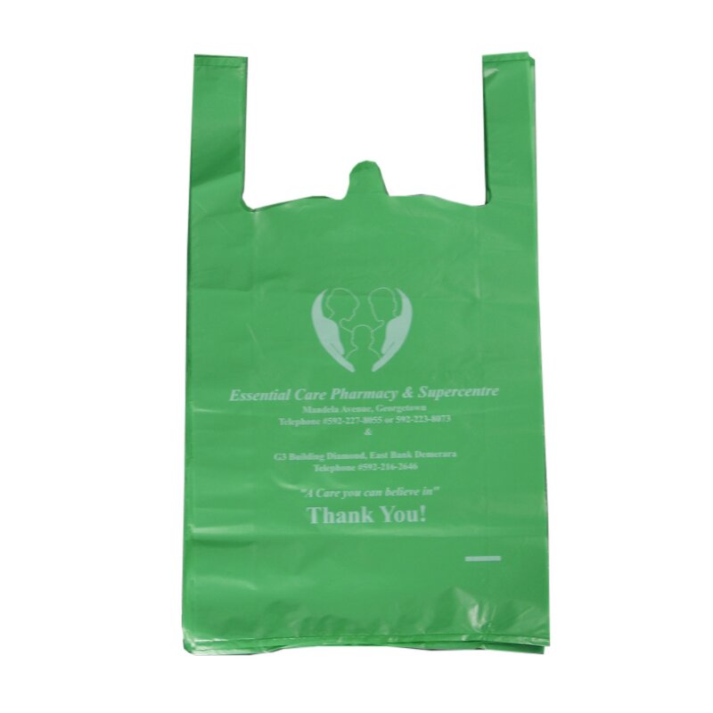 Food T-shirt Bag Factory - HDPE PLA PBAT Supermarket Vest Bag