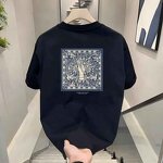 T-Shirt Factory - 2024 Men's Summer Printed Cotton Loose Shoulder