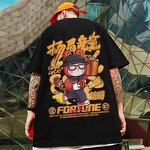 T-Shirt Factory - Designs Men Black Crewneck Oversized 7XL 8XL