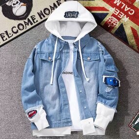Denim Jacket Factory - New Hip Hop Hooded Jean Jackets Autumn Winter