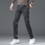 Jeans Factory - 2004 Top Quality Loose Elastic Casual Youth Grey