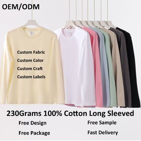 T-Shirt Factory - Custom Your Brand Designer Logo 230G Long Sleeve