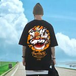 T-Shirt Factory - Designs Men Black Crewneck Oversized 7XL 8XL