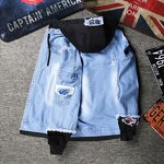 Denim Jacket Factory - New Hip Hop Hooded Jean Jackets Autumn Winter