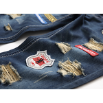 Jeans Factory - New High Quality Maker Dark Blue Ripped Slim Fit