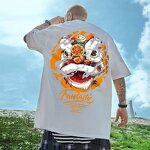 T-Shirt Factory - Designs Men Black Crewneck Oversized 7XL 8XL