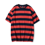T-Shirt Factory - New Summer 100% Cotton Sporty Stripe Printed