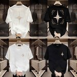 T-Shirt Factory - 2024 Men's Summer Printed Cotton Loose Shoulder