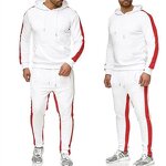 Sweatsuit Factory - High Quality Strip Contrast Color Sports Suit