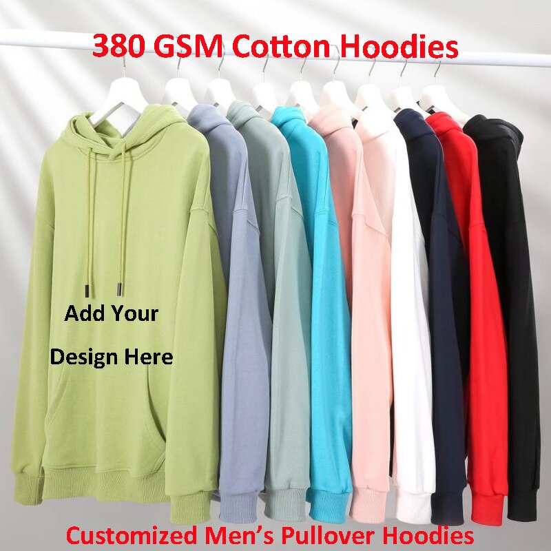 Hoodie Factory - Custom Men's Pullover 380 Grams Thickened Cotton