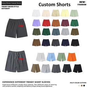 Shorts Factory - 260G Heavy Weight Custom Logo Puff Printing
