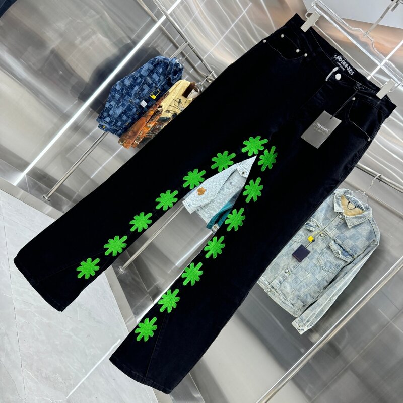 Jeans Factory - Wholesale High Quality Black Y2K LOSTSHDWS Trousers