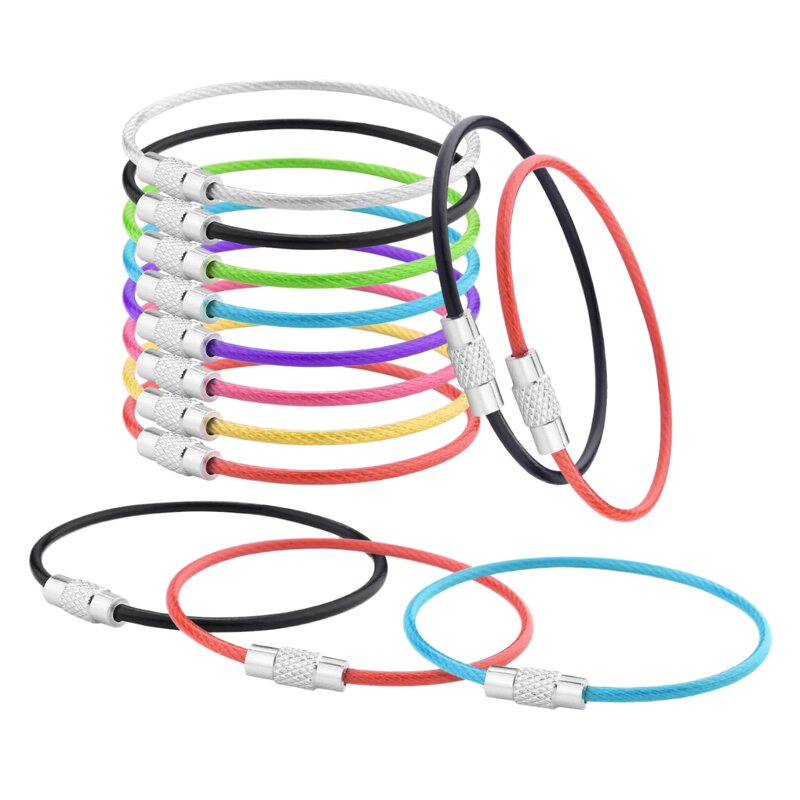 Keychain Factory - 1.5x150mm Stainless Steel Colorful Steel Wire