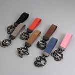 Key Chain Factory - Custom Logo Solid Color Leather Car Key Holder