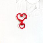 Keychain Factory - Explosive Color Spray Paint Zinc Alloy Peach Heart