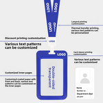 Lanyard Factory - Custom Logo Polyester with Plastic ID Card Holder