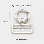 Key Ring Factory - Zinc Alloy Spring Multi-functional Open Circle