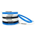 Silicone Bracelet Factory - Trendy Religious God Is First Wristband