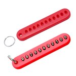 Keychain Factory - DIY Anti-lost Phone Number Plate Silicone Tag